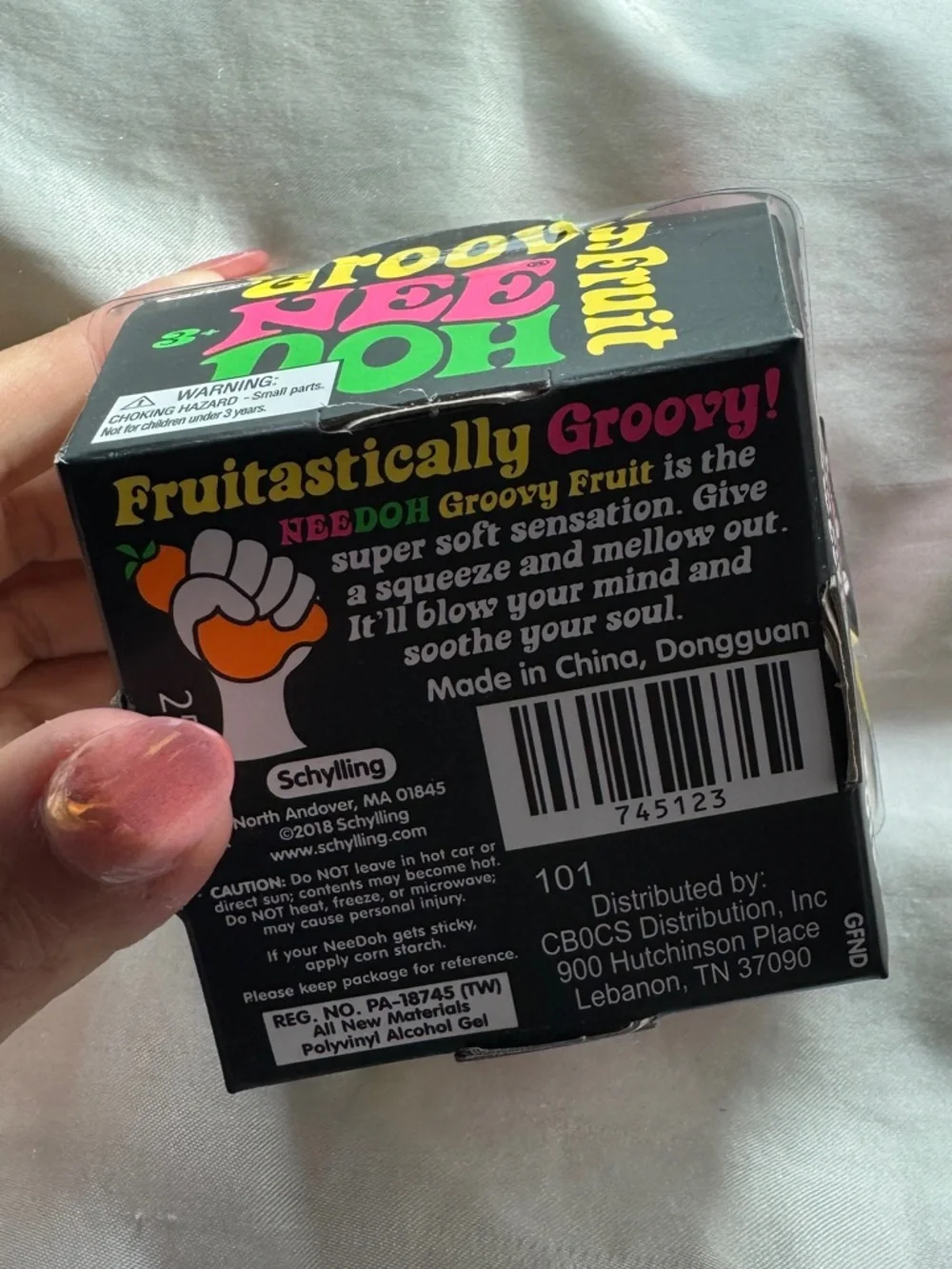 NeeDoh The Groovy Glob 2.5-Inch Small Stress Ball Pack of 3 Fruit - Picture 4 of 5